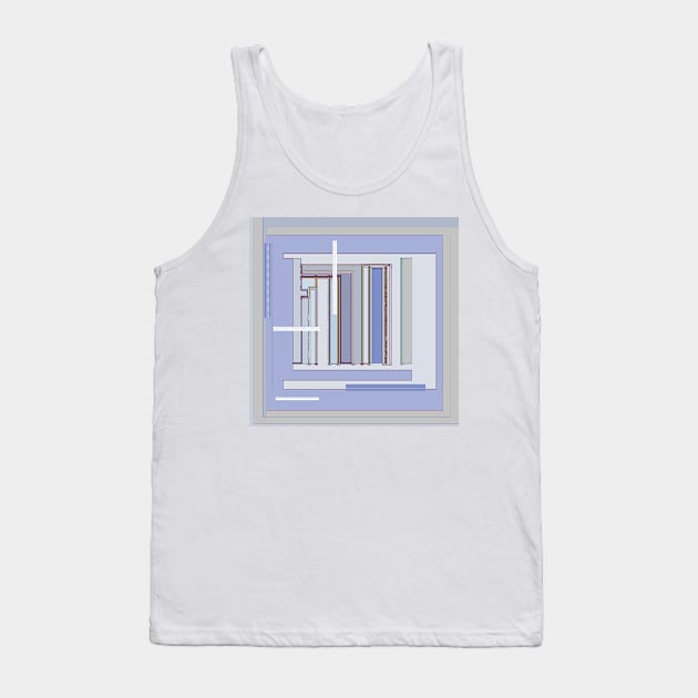 Blue Gray Serenity graphic design in pale tones Tank Top by djrunnels